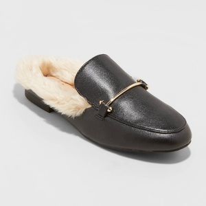 A New Day Rebe Faux Fur Mules
